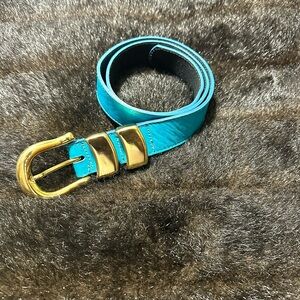 Patricia Green Details Turquoise Belt, Size Medium, 1” Wide